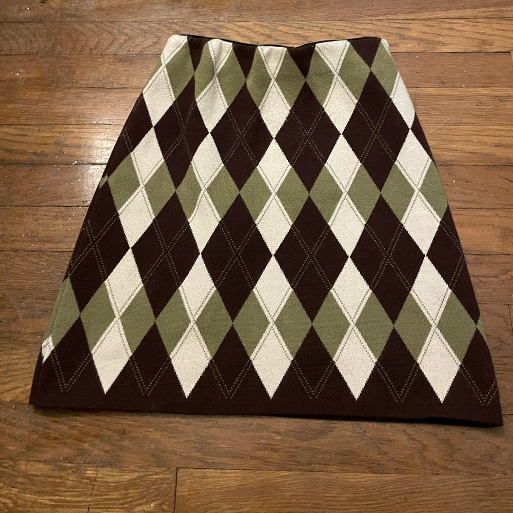 Cute Elastic Waistband Plaid Korean Skirt